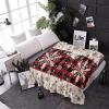 Christmas Throw Blanket Snowflake Blanket Soft Warm Cozy Flannel Fleece Blanket Red Black Buffalo Plaid Christmas Blankets for Home Sofa Chair Beds Christmas Decoration view 3