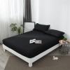 XHDZSW Mattress Protector,Waterproof Deep Pocket Mattress Cover Fitted Sheet Style, Noiseless Waterproof Mattress Protector Modern Fitted Sheet Style Mattress Cover (Black,90x200cm+30cm) view 3
