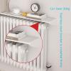 AHDFY Radiator Shelf White 35-170cm,Radiator Cover,No Installation Required,Dustproof,Helps Deflect The Heat Back into The Room for Offices Living Rooms Kitchens,160cm view 2