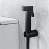 Handheld Bidet Sprayer for Toilet, Black Portable Cloth Diaper Sprayer Set Brass Bathroom Bidet Sprayer Kit with Holder for Personal Hygiene, Bathing Pet,PVC Hose ( Color : Stainless Steel Hose ) view 4