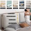 ZZYK Bed Pillowboard Wall Mounted Headboard,Large Backrest Wedge Lumbar Support Cushion,Rectangle Pillow Removable Sofa Bed Bunk Bed Tatami Headboard,Ivory,Paste 75"/190cm view 2
