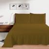 1000 Thread Count 100% Egyptian Cotton 1Pcs Flat Sheets, Twin Size (66"X96") Flat Sheet Sateen Weave for Soft & Silky - Taupe Solid view 2