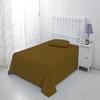 1000 Thread Count 100% Egyptian Cotton 1Pcs Flat Sheets, Twin Size (66"X96") Flat Sheet Sateen Weave for Soft & Silky - Taupe Solid view 3