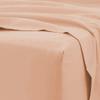 Luxury 1 Piece Fitted Sheet 100% Egyptian Cotton 1000 Thread Count - Twin Size - 18" Inch Deep Pocket, Pure Natural Cotton Sheet, Soft & Silky Sateen Weave - Blush Solid view 3