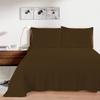 1000 Thread Count 100% Egyptian Cotton 1Pcs Flat Sheets, California King Size (108"X110") Flat Sheet Sateen Weave for Soft & Silky - Chocolate Solid view 2