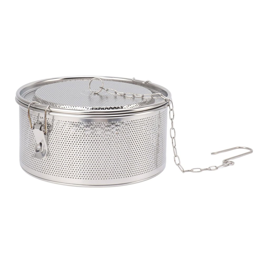 Stainless Steel Spice Filter, Seasoning Strainer with Hanging Chain, Reusable Tea Balls Filter, Soup Seasonings Separation Basket for Home, Kitchen, Restaurant (Diameter