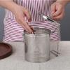 Stainless Steel Spice Filter, Seasoning Strainer with Hanging Chain, Reusable Tea Balls Filter, Soup Seasonings Separation Basket for Home, Kitchen, Restaurant (Diameter view 2