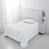 1000 Thread Count 100% Egyptian Cotton 1Pcs Flat Sheets, Full Size (81"X96") Flat Sheet Sateen Weave for Soft & Silky - White Stripe view 3