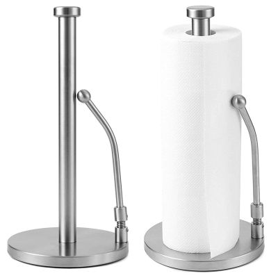 Stainless Steel Kitchen Roll Paper Rack Stand Up Paper Towel Holder Roll Holder Plastic Wrap Holder Paper Towel Holder Paper Towel Storage Shelf