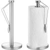 Stainless Steel Kitchen Roll Paper Rack Stand Up Paper Towel Holder Roll Holder Plastic Wrap Holder Paper Towel Holder Paper Towel Storage Shelf view 2