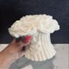 Huge Peony Bouqet Candle, 1.3 lb, Large Beeswax Candle, Wedding Candle, Aesthetic Candle, Birthday Candle, Organic Candle, Gift for Woman, Flower Candle (Coconut Lime Verbena, Large - White) view 2