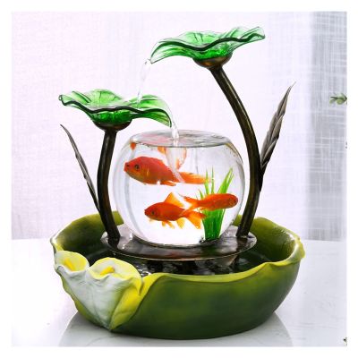 Tabletop Fountain Tabletop Fountain Water Feature Adds Serene Sound for Home or Office - Relaxing Desktop Decor 12 Inch Water Fountain Decor (Color : B)