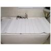 Bathtub Tray Foldable Bathtub Cover Bathtub Tray, 0.6cm Dustproof Waterproof Dust Board Bathtub Insulation Cover Bathtub Shelf for Placing Books, Wineglass, Shower Gel Multifunctional (Color : White view 1