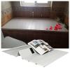 Bathtub Tray Folding PVC Plastic Bathtub Cover, Dust-Proof Bathtub Tray Insulation Cover, Waterproof Shutter Bath Lid, Length 150/160/170/180cm Multifunctional (Color : White, Size : 66x85x0.6cm) view 1