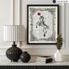 Poster Master Unicorn Skeleton Print - Dictionary Poster - Red Heart Art - Gift for Men, Women & Animal Lover - Gothic Wall Decor for Bedroom, Living Room or Kid's Room - 8x10 UNFRAMED Wall Art view 3