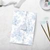 Pink Orchid Invitations French Blue Toile Vellum Wrap For 5 x 7 Wedding Invites and Cards (Set of 20) view 2
