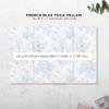 Pink Orchid Invitations French Blue Toile Vellum Wrap For 5 x 7 Wedding Invites and Cards (Set of 20) view 3