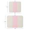 Christmas Pink Dish Drying Mat for Kitchen Counter, Absorbent Reversible Dish Drainer Rack Mats for Coffee Bar Mats 18''x24'' 2 PCS Country Rustic Geometric Stripes view 3