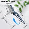 Cleaning Brush - QAGOBDI Hard Bristle Crevice Cleaning Brush for Household, Bathroom, 2 PCS Bathroom Gap Brush with Long Gandle Embedded Stolen Goods Clip view 2