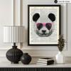 Poster Master Dictionary Art Poster - Panda in Pink Glasses Print - Panda Art - Gift for Men, Women & Animal Lover - Funny Wall Decor for Bedroom, Living Room or Kid's Room - 8x10 UNFRAMED Wall Art view 3