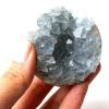 AtkitS Beautiful Natural Celestite Crystal Druzy Cluster Sky Blue Geode Mineral Specimen Home Decor (Size : 500-550g) view 3