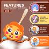 Arielo Lion Toothbrush Holder - Kids Toothbrush with Timer - Autism & Sensory Kids (Leo) view 2