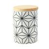 Cookie Jar Strong Ceramic Storage Canisters with Airtight Seal Lid, Modern Design Cookie Jar Biscuit Barrel for Coffee, Tea, Spice and More Food Container (Color : A1) view 1