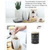Cookie Jar Strong Ceramic Storage Canisters with Airtight Seal Lid, Modern Design Cookie Jar Biscuit Barrel for Coffee, Tea, Spice and More Food Container (Color : A1) view 4