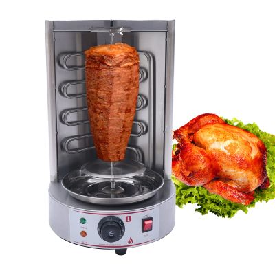 Electric Shawarma Machine, Commercial Vertical Rotisserie Rotating Barbecue Oven Shawarma Grill Machine, 110V Electric Automatic Stainless SteelRotating Machine With Temperature Adjustable 50-300