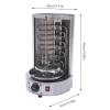 Electric Shawarma Machine, Commercial Vertical Rotisserie Rotating Barbecue Oven Shawarma Grill Machine, 110V Electric Automatic Stainless SteelRotating Machine With Temperature Adjustable 50-300 view 2
