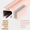 PQPQLI Ceiling Curtain Track, Aluminium Ceiling Mounted Curtain Rail System, Room Divider Curtain Rods, for Heavy Large Curtains, Curtain Tracks and Fittings(Color:White B,Size:140cm/4.6ft) view 2