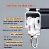 PQPQLI Ceiling Curtain Track, Aluminium Ceiling Mounted Curtain Rail System, Room Divider Curtain Rods, for Heavy Large Curtains, Curtain Tracks and Fittings(Color:White B,Size:140cm/4.6ft) view 3