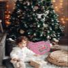 Christmas Tree Collar Tree Box Stand Cover,Artificial/Pencil/Silm/Skinny Tree Ring 6 Packs Collapsible Tree Skirt for Christmas Xmas Tree,Pink Lattice Christmas Stocking Snowflake 14.5"x10" view 2