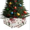 Christmas Tree Collar Tree Box Stand Cover, Artificial/Pencil/Silm/Skinny Tree Ring 4 Packs Collapsible Tree Skirt for Christmas Xmas Tree Decorations, Rustic Gnomes Country Plaid Checkered 14.5"x10" view 1