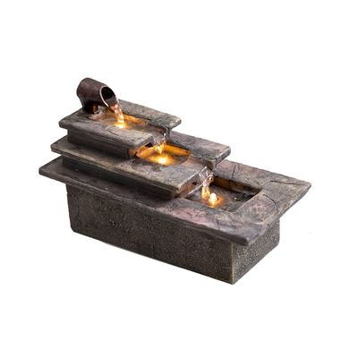 Tabletop Fountain Desktop Fountain Office Desk Lucky Fountain Living Room Decoration Water Cycle Decor Fountain Indoor Flowing Water Decoration Fountain Water Fountain Decor (Size : A)