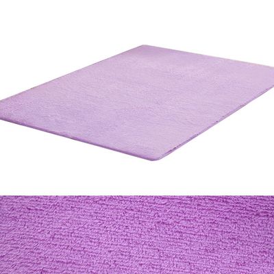 ZuTKekon Ultra Soft Indoor Modern Area Rugs Fluffy Non-Slip Floor Square Carpets Silky Mat for Living Room Bedroom Exercise Pads Carpet (1.3 * 2ft,Purple)