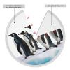 30" Christmas Tree Skirt with Tassel Penguins Christmas Tree Mat Tree Skirt Ornaments for Holiday Tassel Tree Skirt Xmas Tree Skirt Base Cover for Christmas New Year Decorations view 3