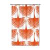 Yinrune Orange Brid Shower Curtains for Bathroom Swan Flock Orange Chinoiserie Asian Inspired Bath Curtains Farmhouse Shower Curtain 48x72in Polyester Fabric Shower Curtain Set with Hooks view 1