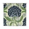 Yinrune Chinoiserie Shower Curtains for Bathroom Black and Green Floral Bathroom Curtains Asian Farmhouse Shower Curtain 72x72in Polyester Fabric Bath Curtains Set with Hooks Bathroom Decor view 1