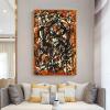 Abstract Artwork Free Form by Jackson Pollock Canvas Wall Art Prints Paintings Modern Art Picture for Home Wall Decor 60x90cm(24x31in) withframe view 1