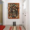 Abstract Artwork Free Form by Jackson Pollock Canvas Wall Art Prints Paintings Modern Art Picture for Home Wall Decor 60x90cm(24x31in) withframe view 4
