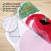 FROZZUR Large Cherry Cute Bath Mat for Bathroom, Luxury Funky Bathroom Mats Non Slip Cute Fruit Shaped Absorbent Bathtub Cool Rug Bathroom Tub Plush Shower Rugs Washable view 4