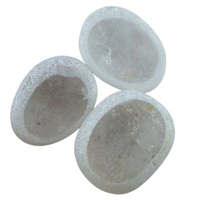 AAKOMA 1pc Natural Polished Clear Quartz Crystal Tumbled Gravel Stone Wicca Decor Crystal Stones Soothsaying Crafts