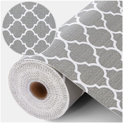 Coavas Extra Grip Thickened Shelf and Drawer Liner - Non-Adhesive Non-Slip Waterproof Mats for Kitchen Cabinets, Drawers, Shelves, Dresser & Cupboard, Easy Cut DIY (Gray, 12IN x 30FT)