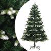 GOLINPEILO 6FT Artificial Hinged Christmas Tree with Flocked Snow, Snow Flocked Artificial Christmas Tree, Perfect Xmas Decoration for Home Office Party, 70.9" view 1