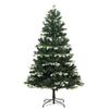 GOLINPEILO 6FT Artificial Hinged Christmas Tree with Flocked Snow, Snow Flocked Artificial Christmas Tree, Perfect Xmas Decoration for Home Office Party, 70.9" view 2