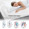 Maxzzz Full Mattress Pad, Cooling Memory Foam Topper, Pillow Top Protector for 8-23'' Mattress, White view 4