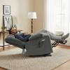 MCombo Dual Motor Power Lift Recliner Chair with Massage and Heat for Elderly People, Infinite Position, USB Ports, Cup Holders, Fabric 7679 (Medium, Grey) view 2