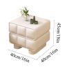 Bedside Table High-end Nightstand Creative Wooden End Tables with 2 Drawers Bedside Table Solid Wood Legs Bedside Cabinet Small Side Table Side Table view 2