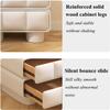 Bedside Table High-end Nightstand Creative Wooden End Tables with 2 Drawers Bedside Table Solid Wood Legs Bedside Cabinet Small Side Table Side Table view 4